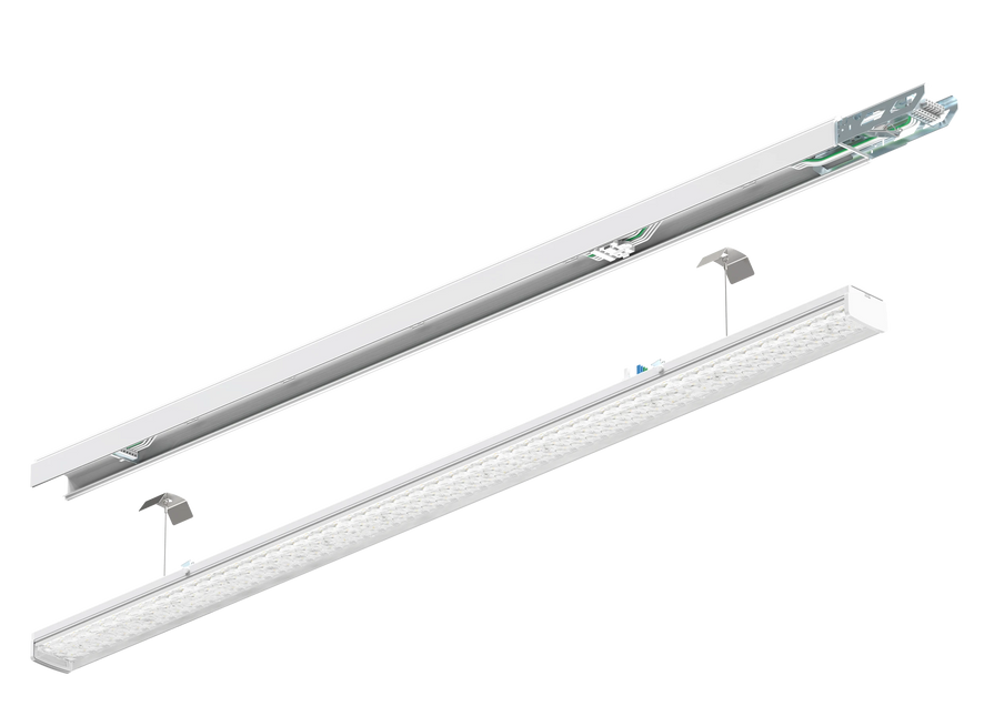 Calex Livorum NXS IP54 LED lijnverlichtingsarmatuur - 26-75W - 5000K - max 12500Lm - 90D gradenbundel - Wit