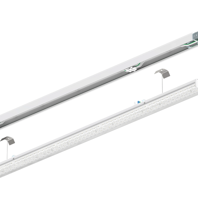 Calex Livorum NXS IP54 LED lijnverlichtingsarmatuur - DALI 26-75W - 5000K - max 12500Lm - 60D gradenbundel - Wit - Inclusief Noodverlichting