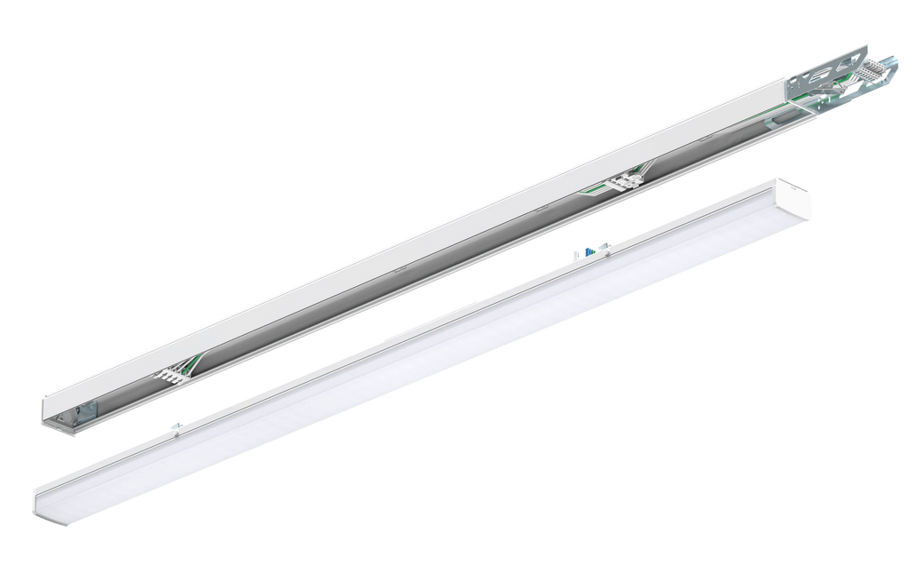 Calex Livorum NXS IP54 LED lijnverlichtingsarmatuur - DALI 26-75W - 5000K - max 12500Lm -  120D gradenbundel Opaal - Wit