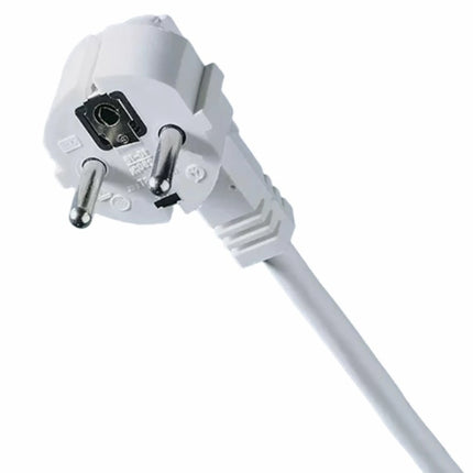 Aansluitsnoer Randaardestekker, 3-polig, 1,5mm, 150cm, Wit