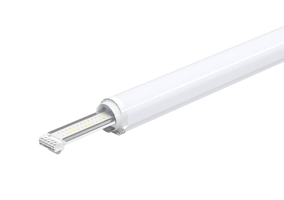 Calex Fixum X16K 1500mm LED opbouwarmatuur  - IP65 - 32/42/50/60W - 4000/5000/6500K - 5200-9600 lumen - 5x2.5mm doorvoerbedrading - Incl Sensor - Incl Noodverlichting