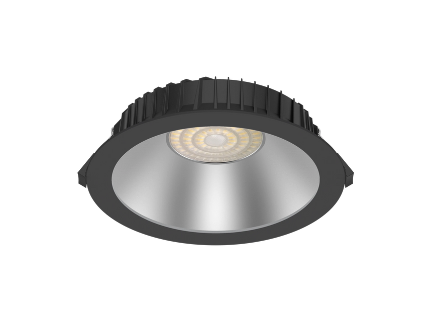 Calex Ignis INS170 LED Downlight - IP54 - 11W - 3000K/4000K - UGR<19 - 170mm - Zwart