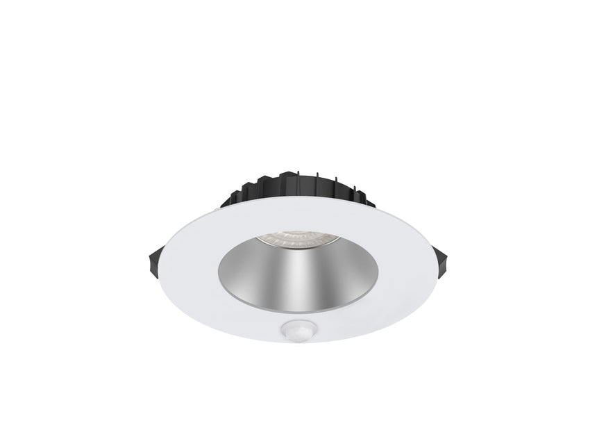 Calex Ignis INS180 LED Downlight - IP54 - 9W - 3000K/4000K - UGR<19 - 190mm - PIR Sensor - Wit