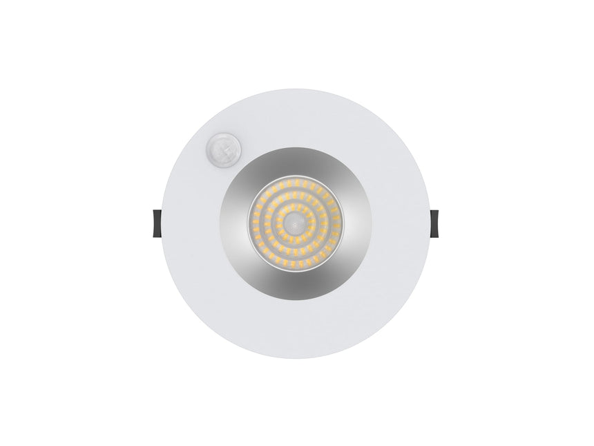 Calex Ignis INS180 LED Downlight - IP54 - 9W - 3000K/4000K - UGR<19 - 190mm - PIR Sensor - Wit