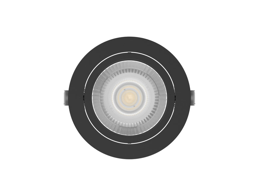 Calex Lumo LM160 LED Downlight - IP40 - 13/16/18/20/25W - 3000K/4000K/5000K - UGR<19 - 160mm - Zwart
