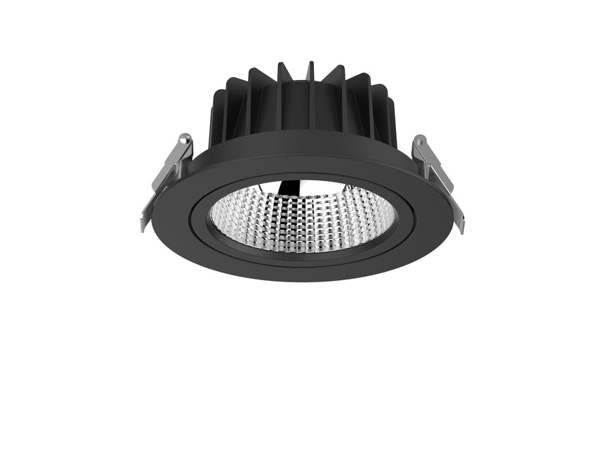 Calex Lumo LM120 LED Downlight - IP40 - 6/8/10/12/13W - 3000K/4000K/5000K - UGR<19 - 120mm - Zwart