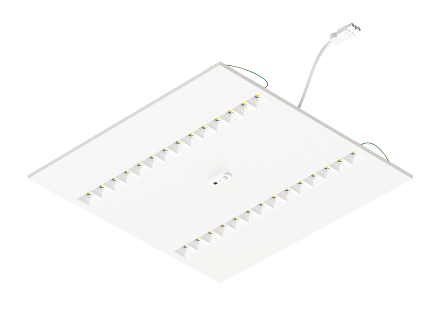 Calex Sensit LED Inlegarmatuur - 595x595mm - 18/20/22/24/26/28/30W  - 4000K - UGR<19 - 5100lm - Sensit Bluetooth - Wit