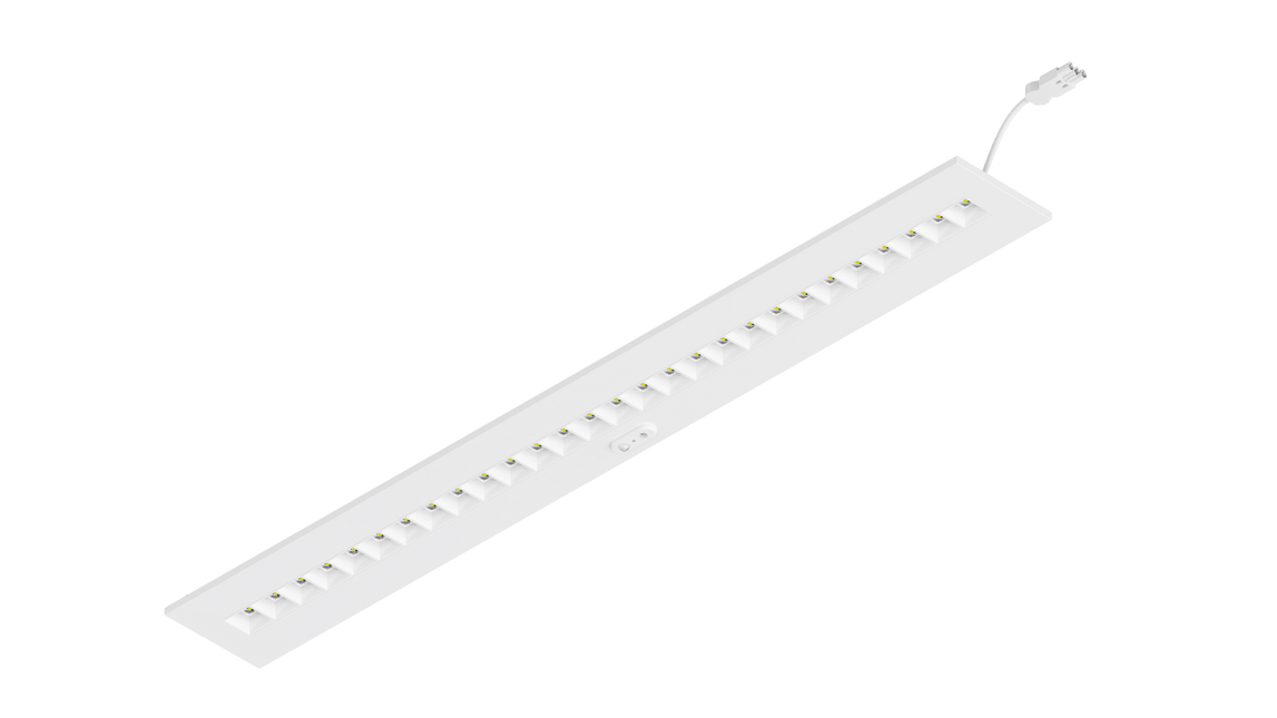 Calex Sensit LED Inlegarmatuur - 145x1195mm - 18/20/22/24/26/28/30W  - 4000K - UGR<19 - 5100lm - Sensit Bluetooth - Wit