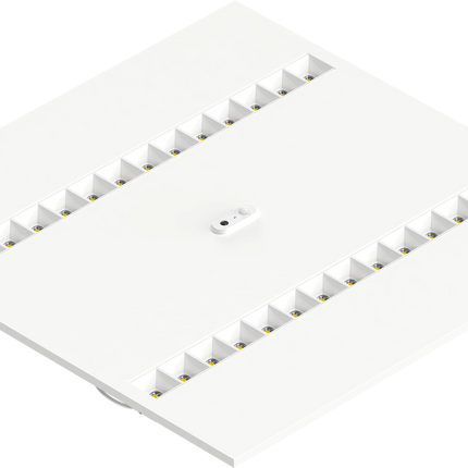 Calex Genius LED Inlegarmatuur - 595x595mm - 26/28/30/32/34/36/38/40W   - 3000K - UGR<19 - 6600lm - Sensit Bluetooth - Wit