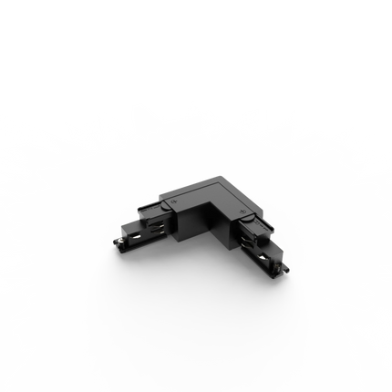 Calex Tensio 3 Fase DALI Rail Hoek Connector Gedraaid - zwart
