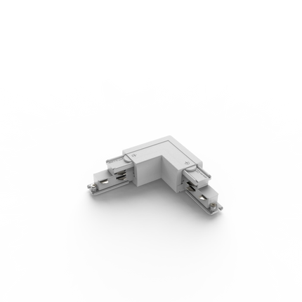 Calex Tensio 3 Fase DALI Rail Hoek Connector Gedraaid - grijs