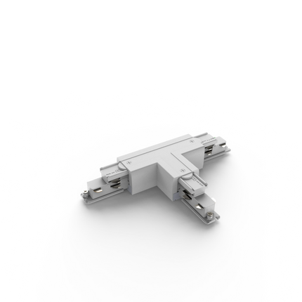 Calex Tensio 3 Fase DALI Rail T Connector Gedraaid Rechts - wit