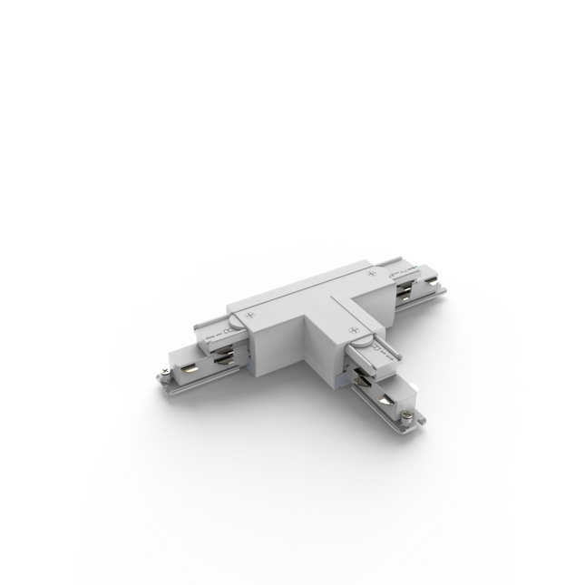 Calex Tensio 3 Fase DALI Rail T Connector Gedraaid Rechts - wit